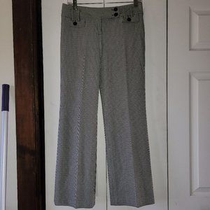 Cream, Brown & Light Blue Box Pattern Pants - Size 2P